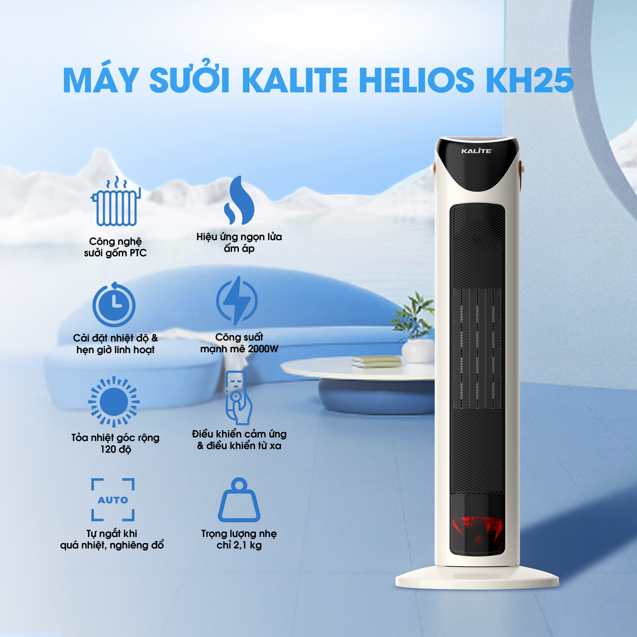 Máy sưởi Kalite Helios KH25