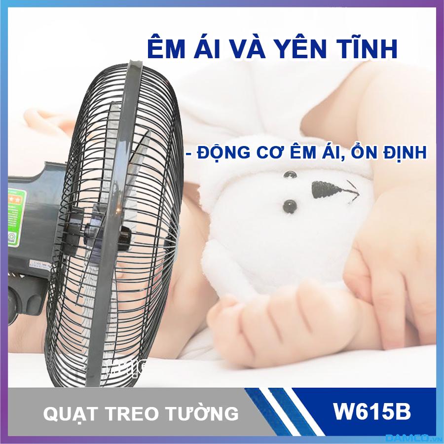Quạt treo tường Chinghai 3 cánh W615B2 55W