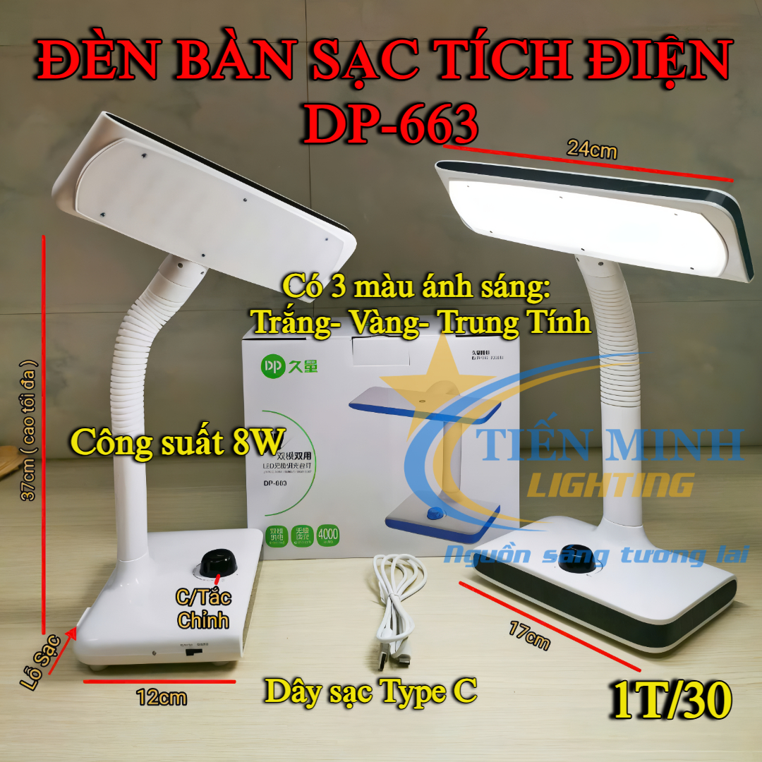 Đèn led gia dụng đa năng để bàn DP 663