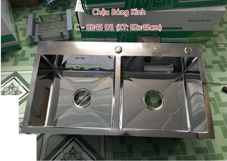 Chậu INOX 8245-304 Đều Bóng