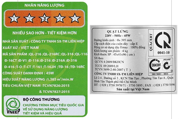 Quạt lửng Lifan 3 cánh QL-216 45W