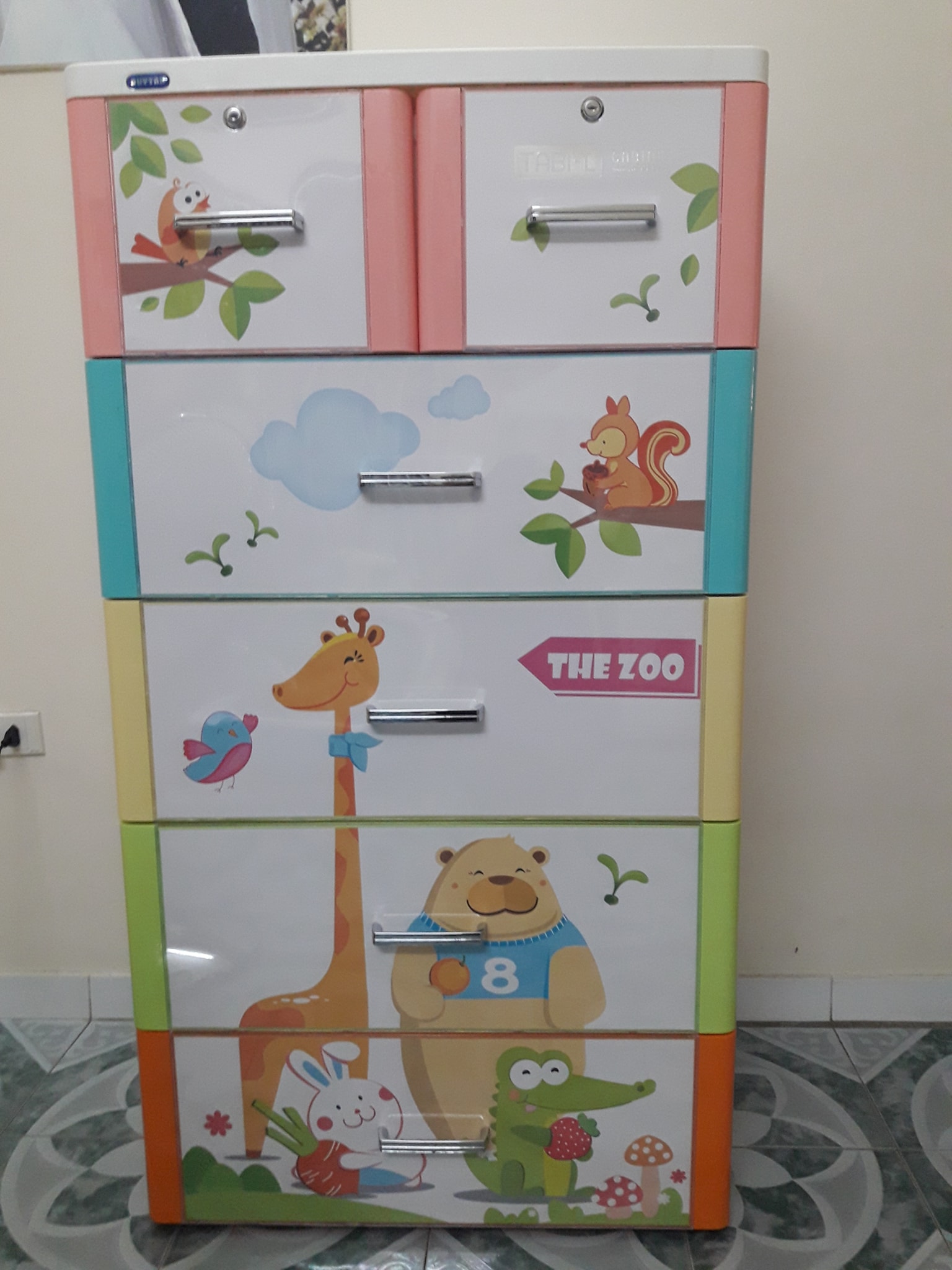 Tủ nhựa Duy Tân Mina 5 tầng (Vườn thú)