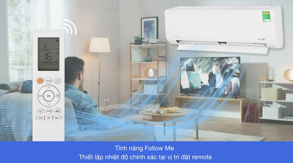 Máy lạnh Midea Inverter 1 HP MSAG-10CRDN8