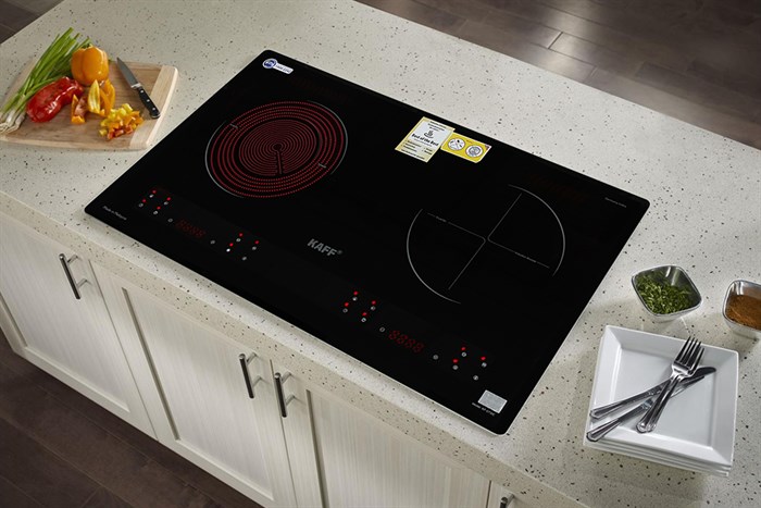 KF-073IC Bếp âm kính 01 từ + 01 hồng ngoại KAFF