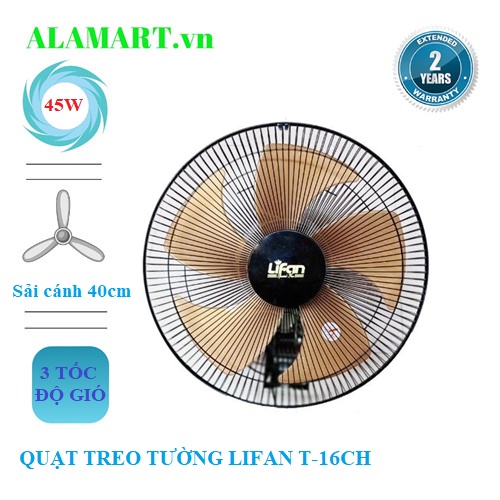 Quạt Treo Tường CN 2 dây LIFAN T-16CH