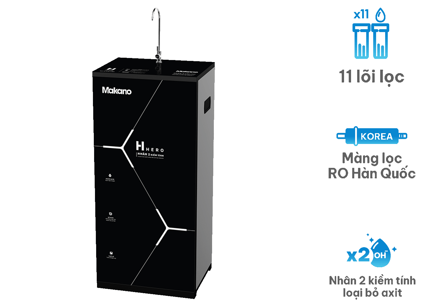 Máy lọc nước nguội 11 cấp H - Hero MN101 MAKANO