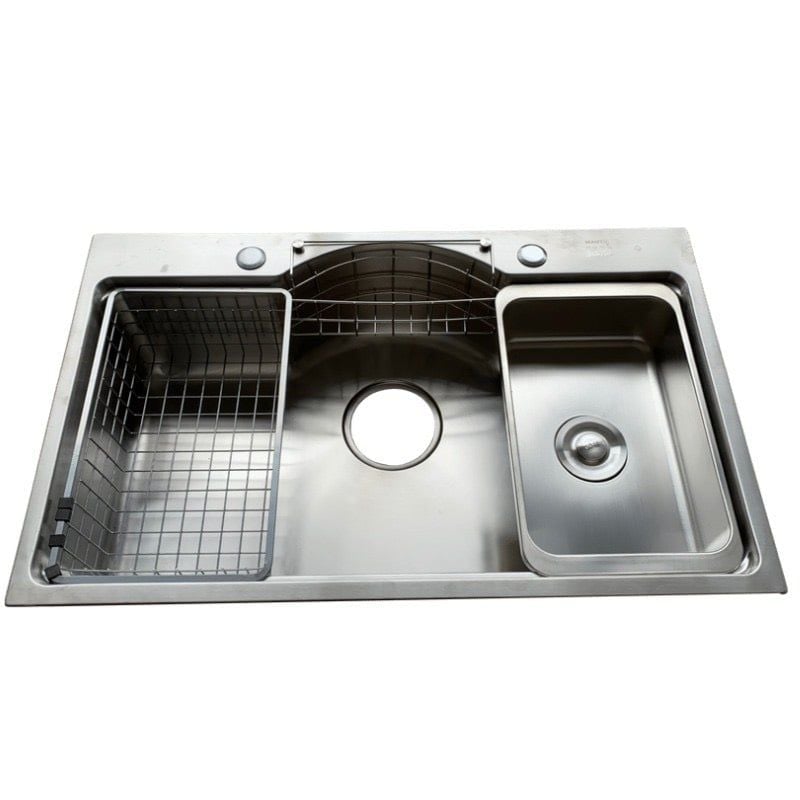 Chậu Inox 78x48 (304) khuyết Proxia