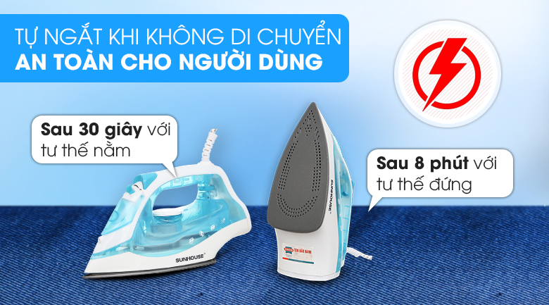 Bàn ủi hơi nước Sunhouse SHD2065 1600W