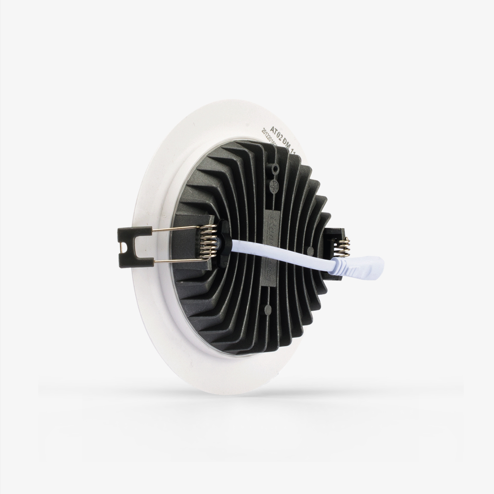 Led âm trần AT02 114/9w 3 chế độ mặt trắng Rạng Đông