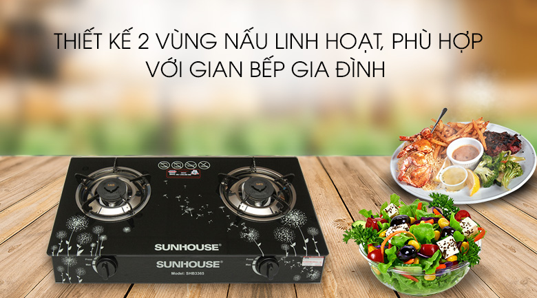 Bếp ga đôi Sunhouse SHB3365