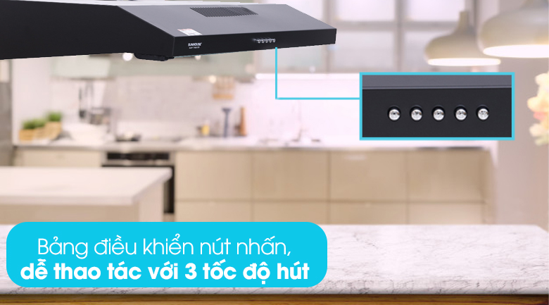 Máy hút mùi âm tủ Sunhouse SHB6118B