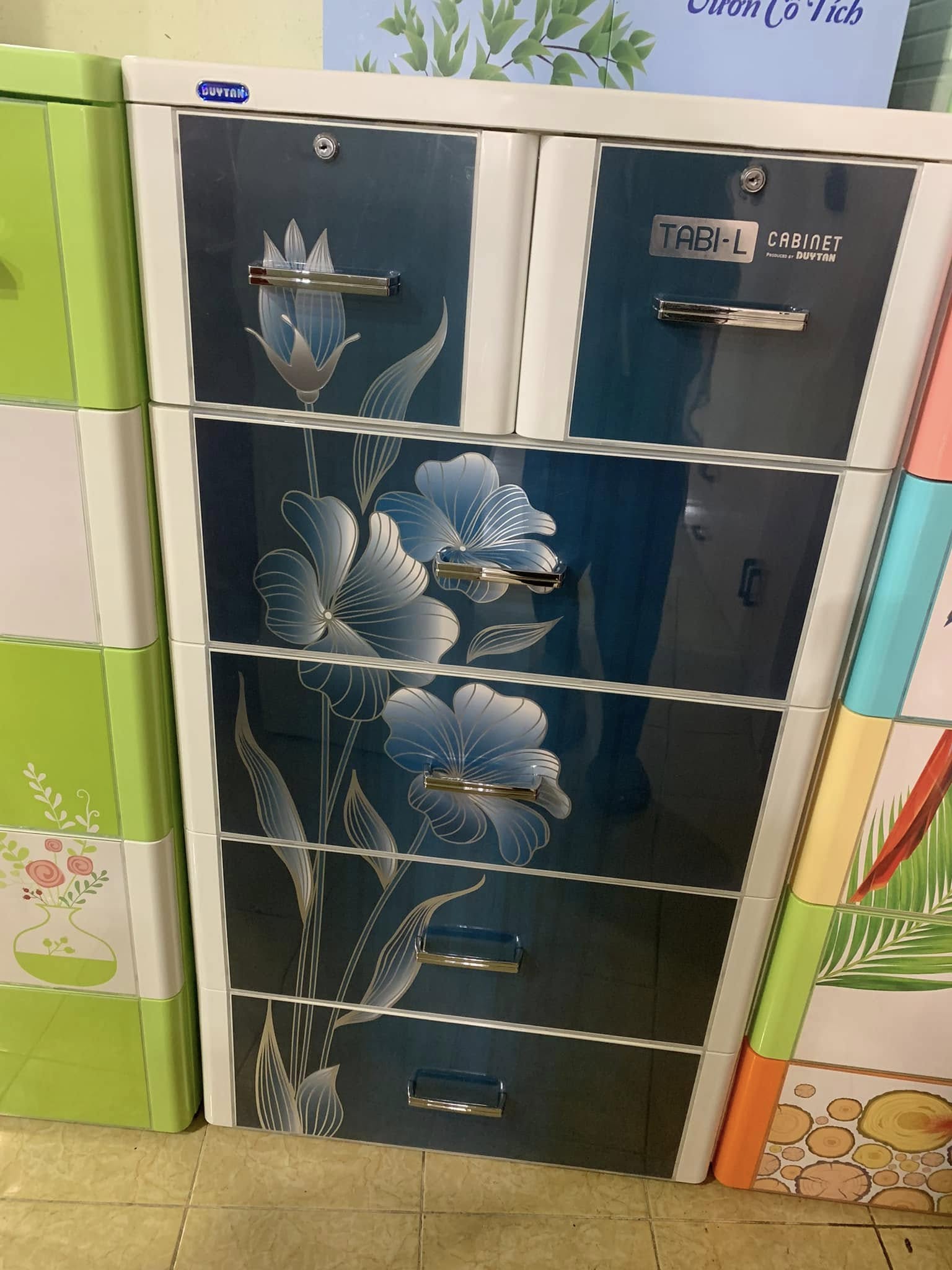 Tủ nhựa Duy Tân tabi L đen