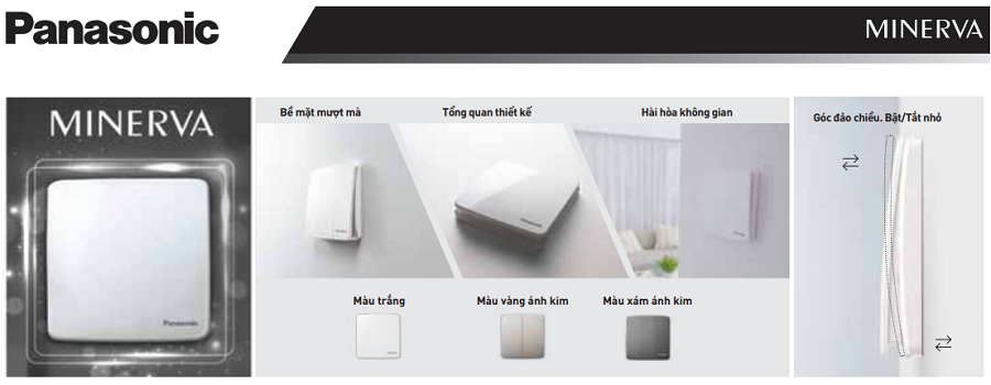 Công Tắc Panasonic WMT501 Minerva 1 Chiều