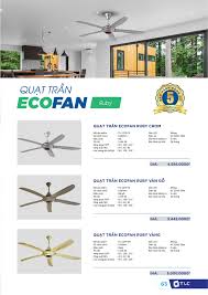 Quạt trần ECOFAN RUBY TLC