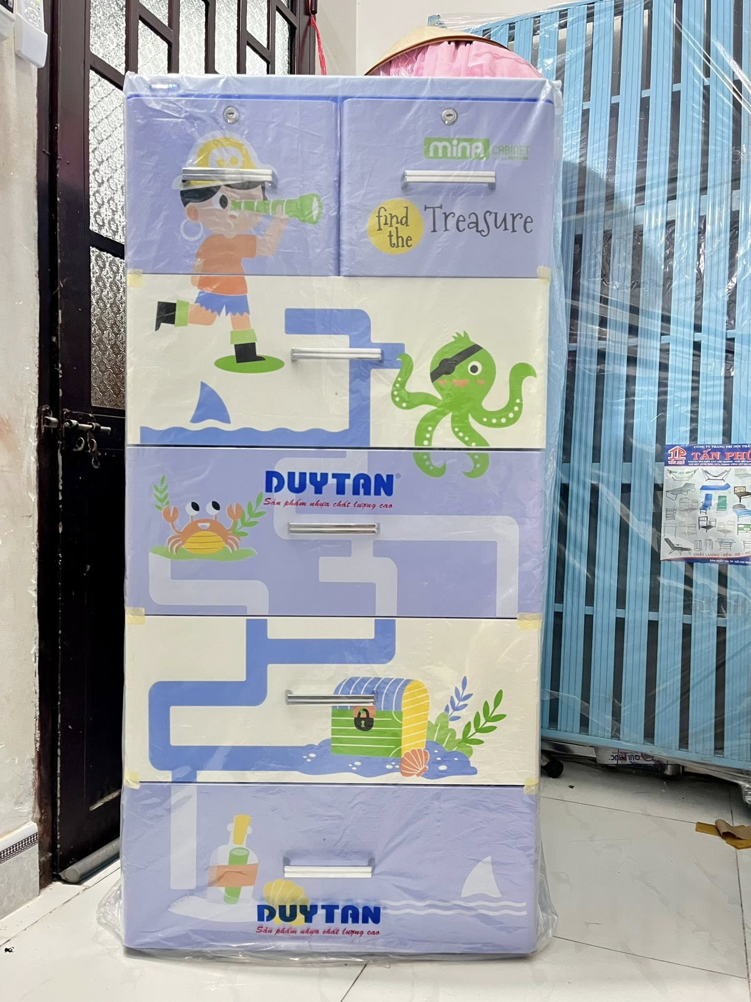 Tủ nhựa Mina 5 tầng Dương Hải tặc