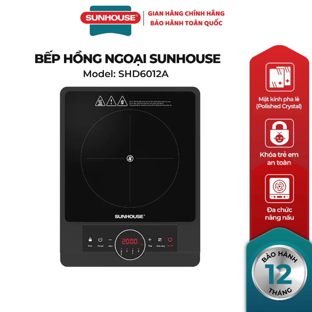 Bếp hồng ngoại Sunhouse SHD6012A
