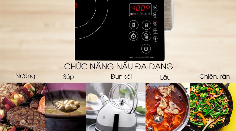 Bếp hồng ngoại đơn cảm ứng Sunhouse SHD6017 2000W