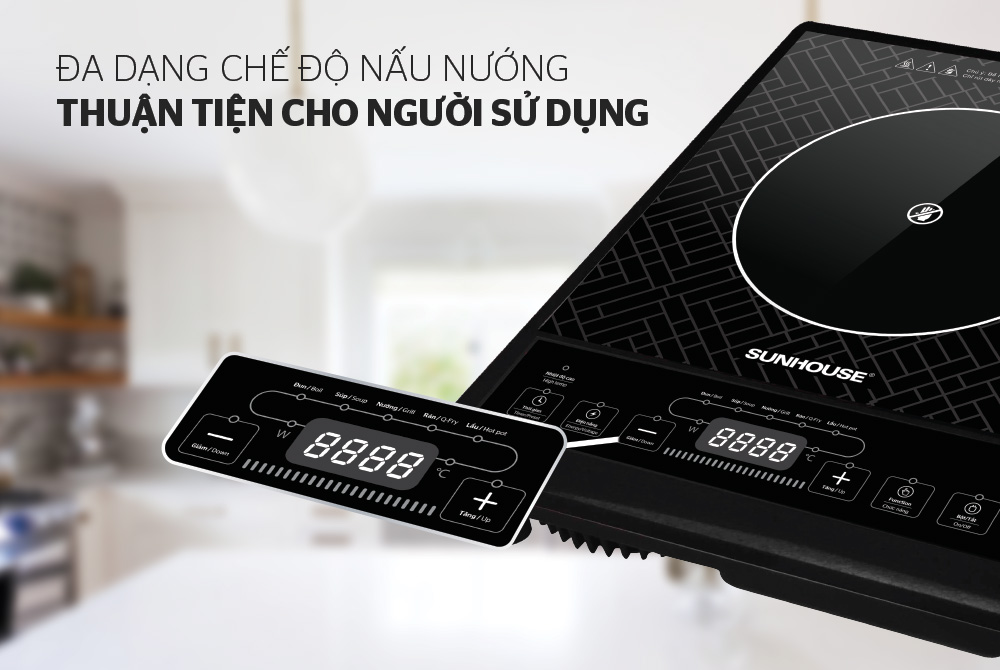 Bếp hồng ngoại cơ đơn Sunhouse SHD6011 2000W