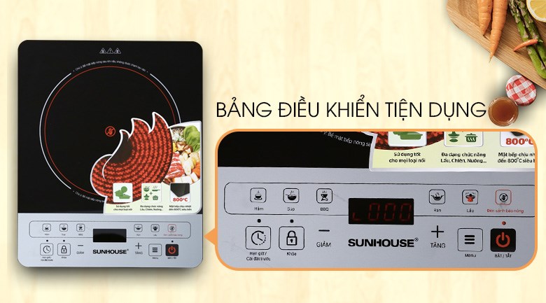 Bếp hồng ngoại đơn Sunhouse SHD 6005(EMC) 2000W