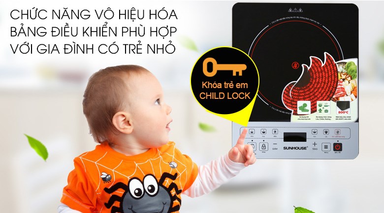 Bếp hồng ngoại đơn Sunhouse SHD 6005(EMC) 2000W