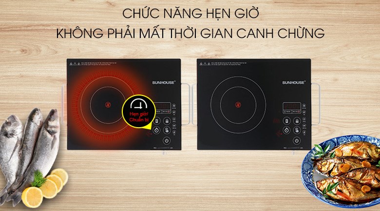 Bếp hồng ngoại đơn cảm ứng Sunhouse SHD6017 2000W
