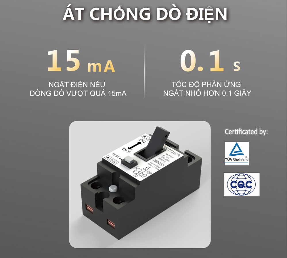Máy nước nóng trực tiếp không có bơm trợ lực OTTOWA TC4502