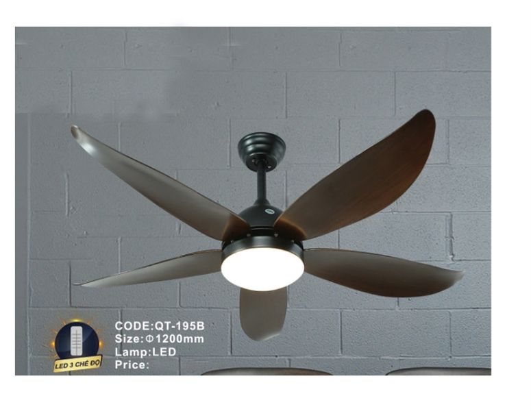 Quạt trần đèn 5 cánh QT-195B Slister