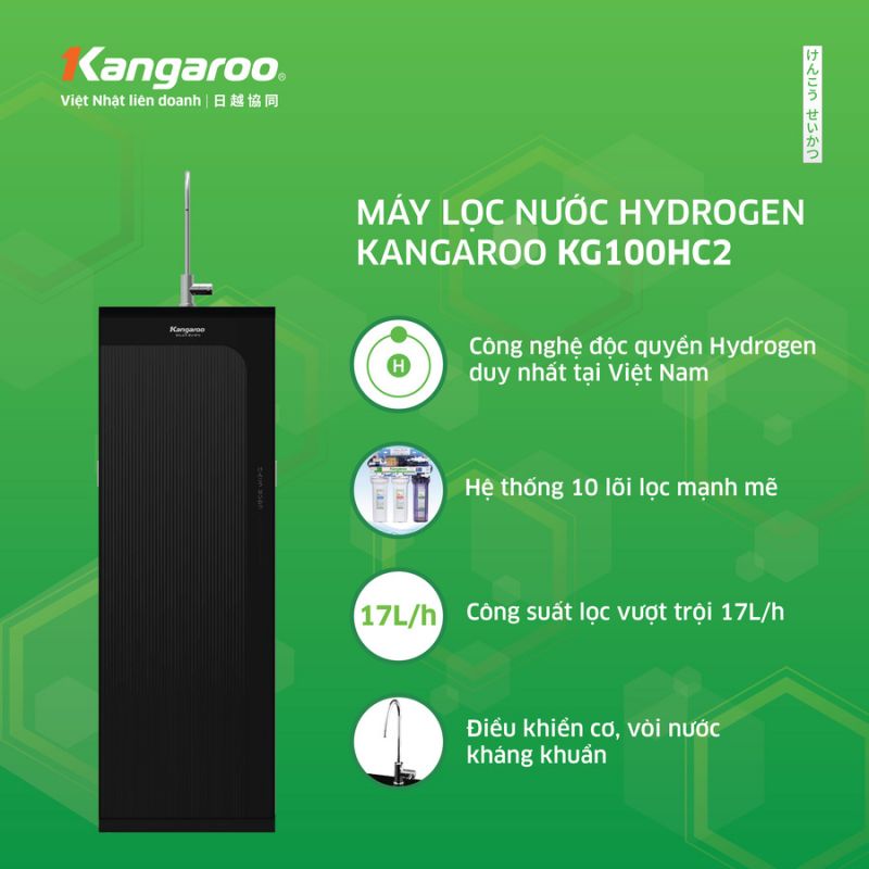 Máy lọc nước Kangaroo Hydrogen KG100HC2