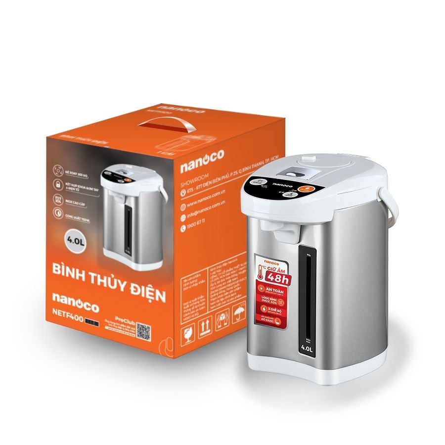 Bình thủy điện Nanoco NETF320 - 3.2 lít