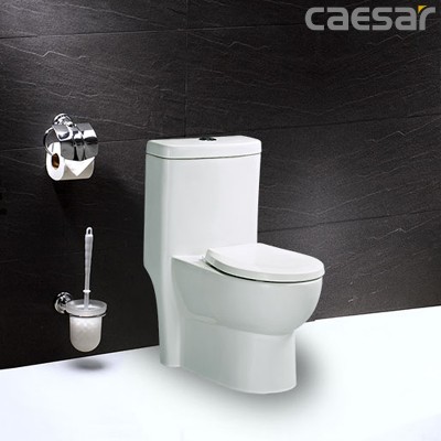 Bàn cầu liền khối nắp rơi êm C1374 CAESAR