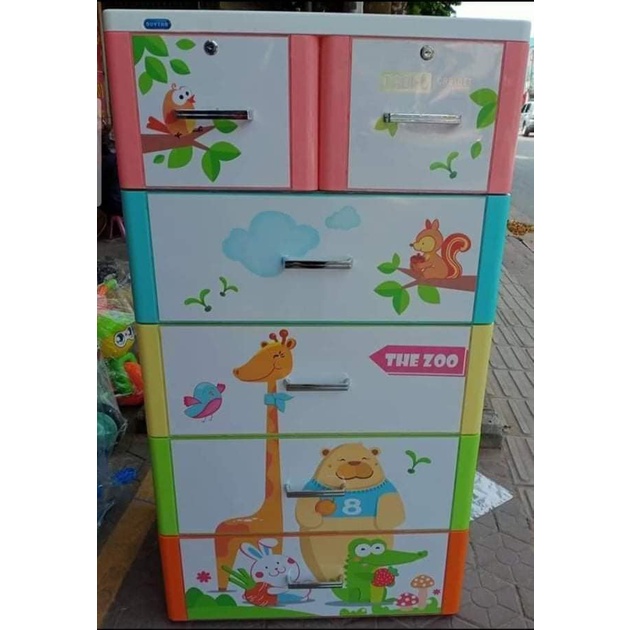Tủ nhựa Duy Tân Mina 5 tầng (Vườn thú)