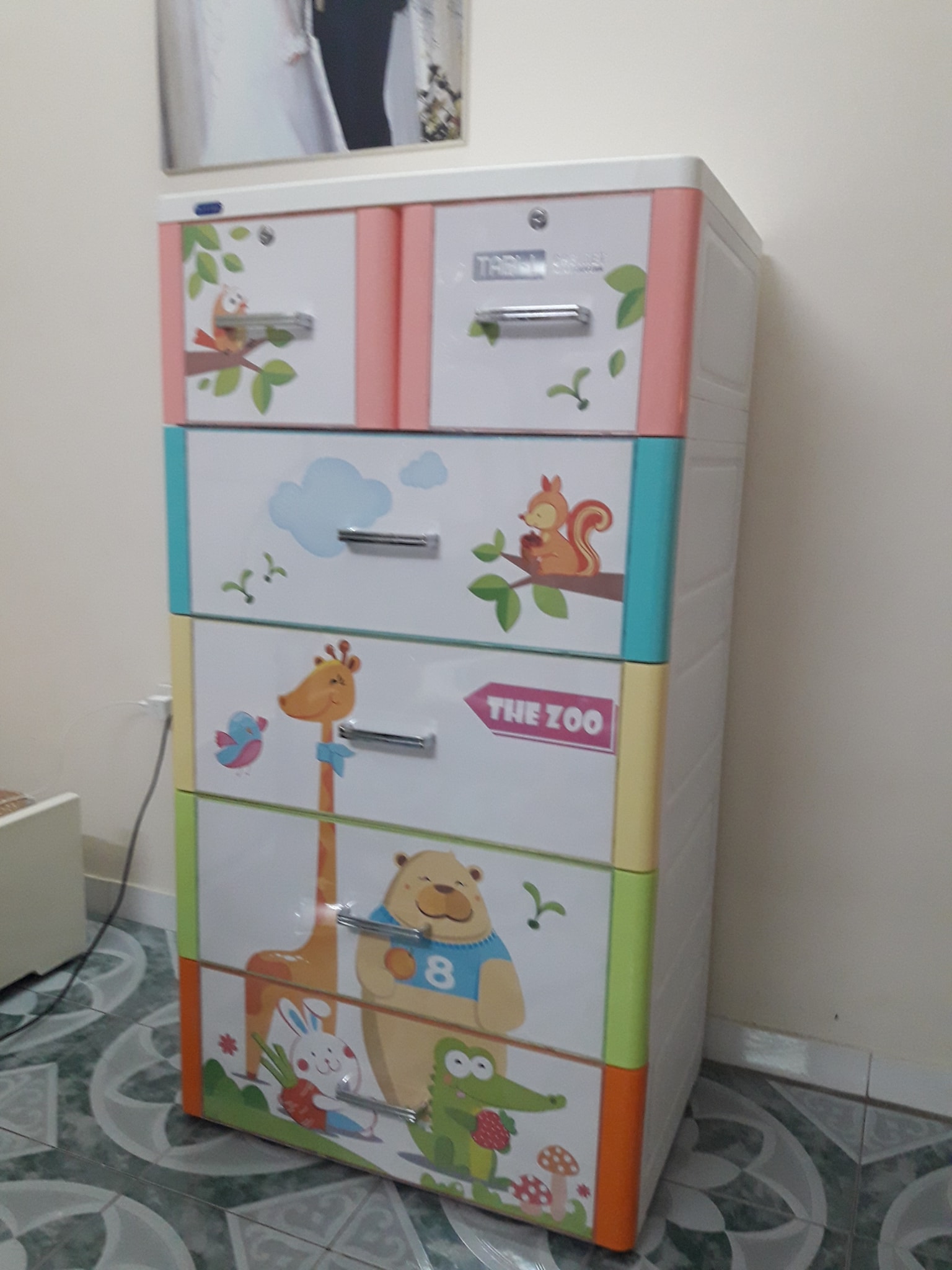 Tủ nhựa Duy Tân Mina 5 tầng (Vườn thú)