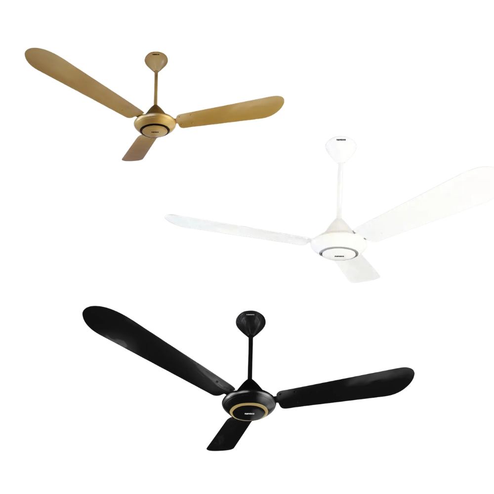 Quạt trần Nanoco NCF5631-GOS 3 Cánh, Ti dài 30cm, Màu Vàng