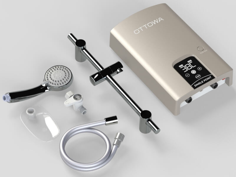 Máy nước nóng trực tiếp có bơm trợ lực OTTOWA TH45P02