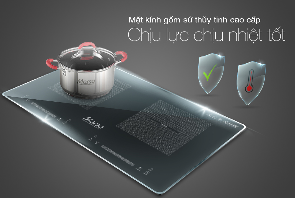 Bếp đôi điện từ Sunhouse Mama MMB888DI 