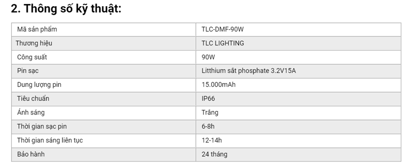 Pha led năng lượng 90w DMF-90W TLC