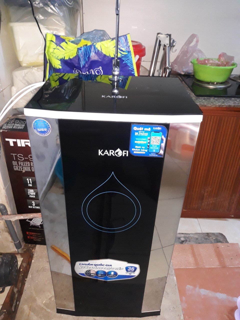 Máy lọc nước RO KAROFI ERO100 - 1 vòi, 1 chế độ nguội, 10 cấp Hydrogen