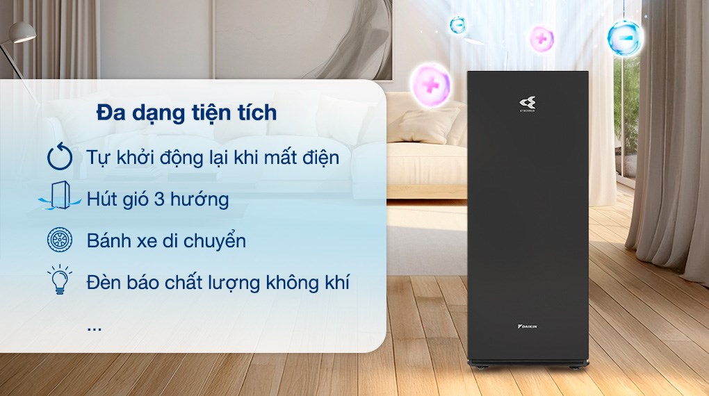 Máy lọc không khí Daikin MCK70ZVM7-T 82W (Màu đen)