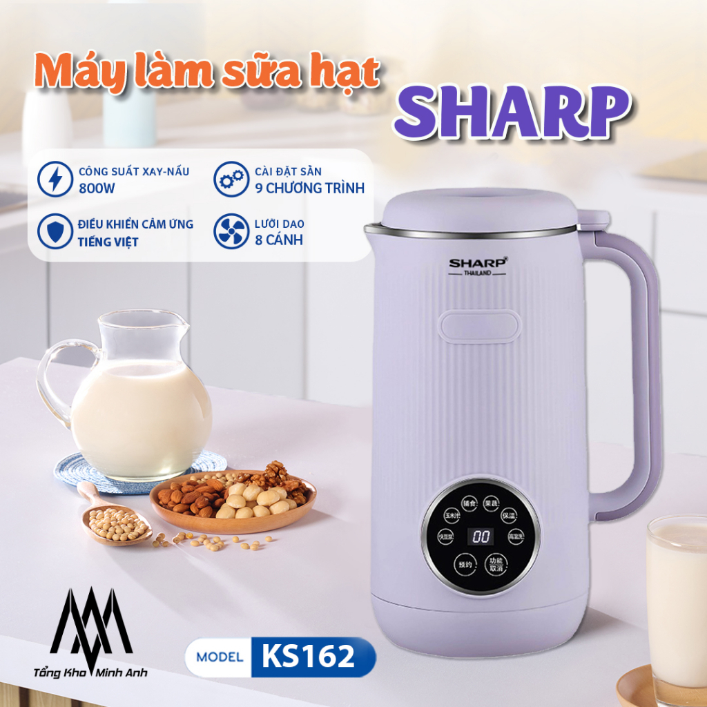Máy Làm Sữa Hạt Sharp KS162 Chính Hãng