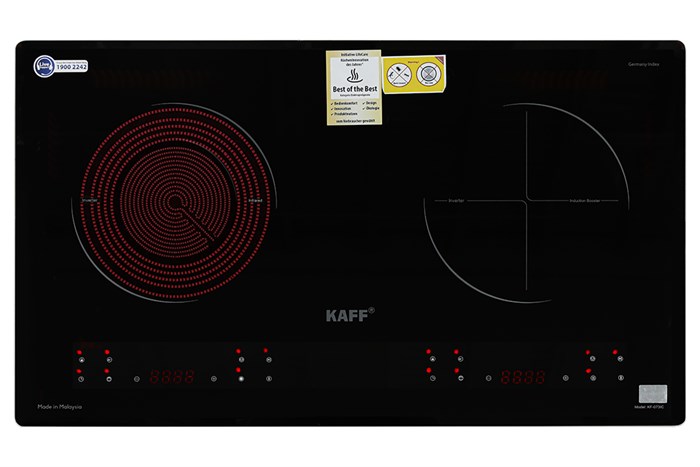 KF-073IC Bếp âm kính 01 từ + 01 hồng ngoại KAFF