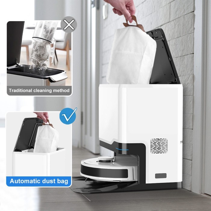 Robot Tự Động Giặt Giẻ Lau Của Đức Hubert HB-S79 AI Camera Lau Nhà Hút Bụi, diệt khuẩn