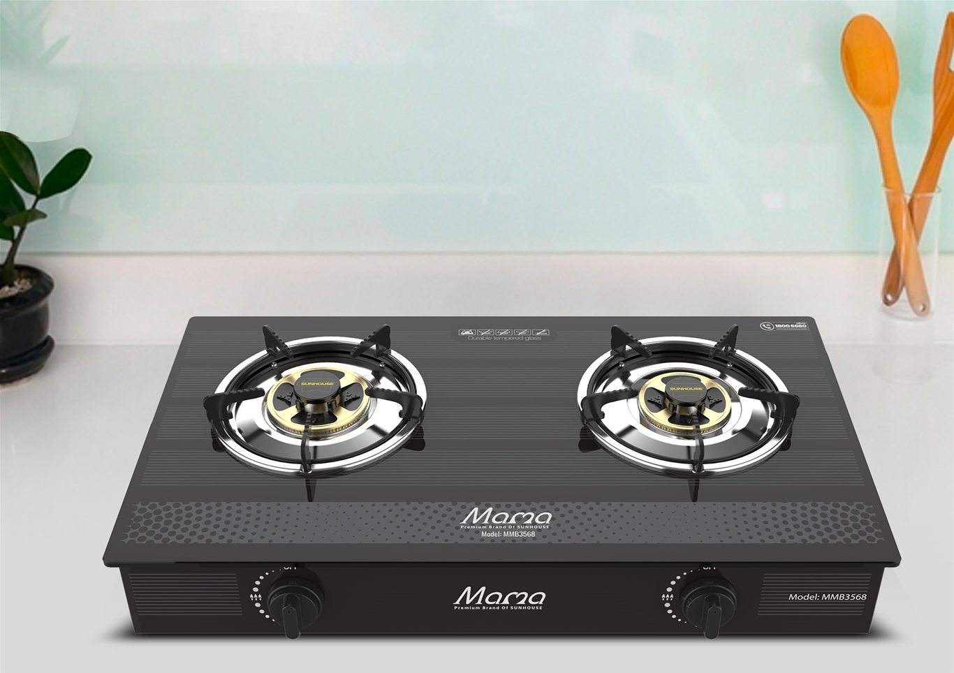 Bếp gas dương kính Sunhouse Mama MMB3568