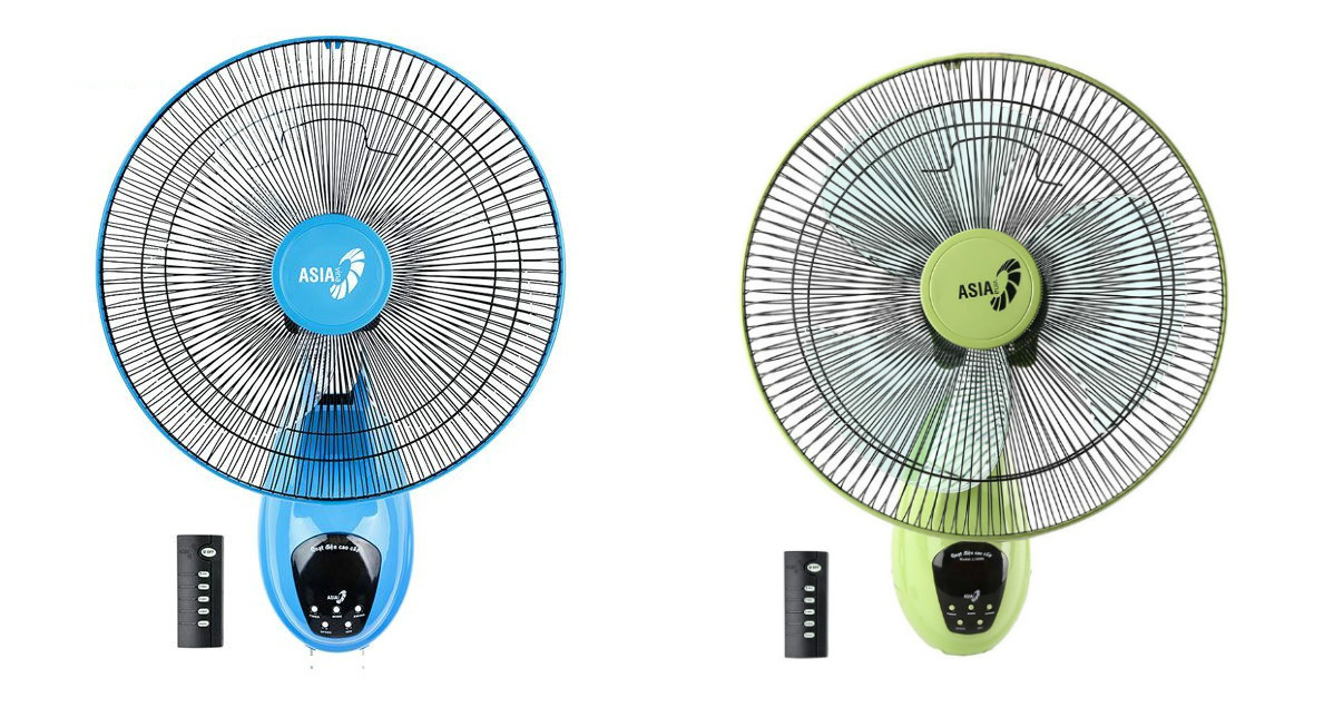 Quạt Treo Tường Asia VY377192 Mới (Remote) - Màu Thiên Thanh