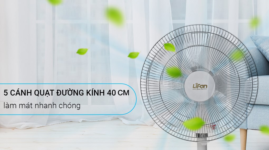 Quạt đứng Lifan 5 cánh Đ-616A 45W