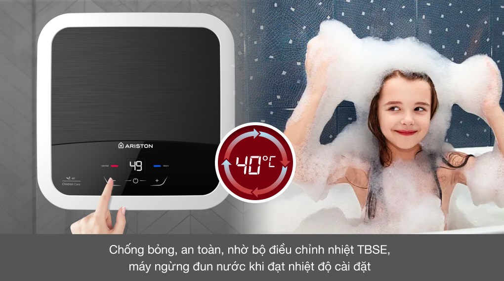 Máy nước nóng gián tiếp Ariston 15 lít AN2 15 LUX-D AG+