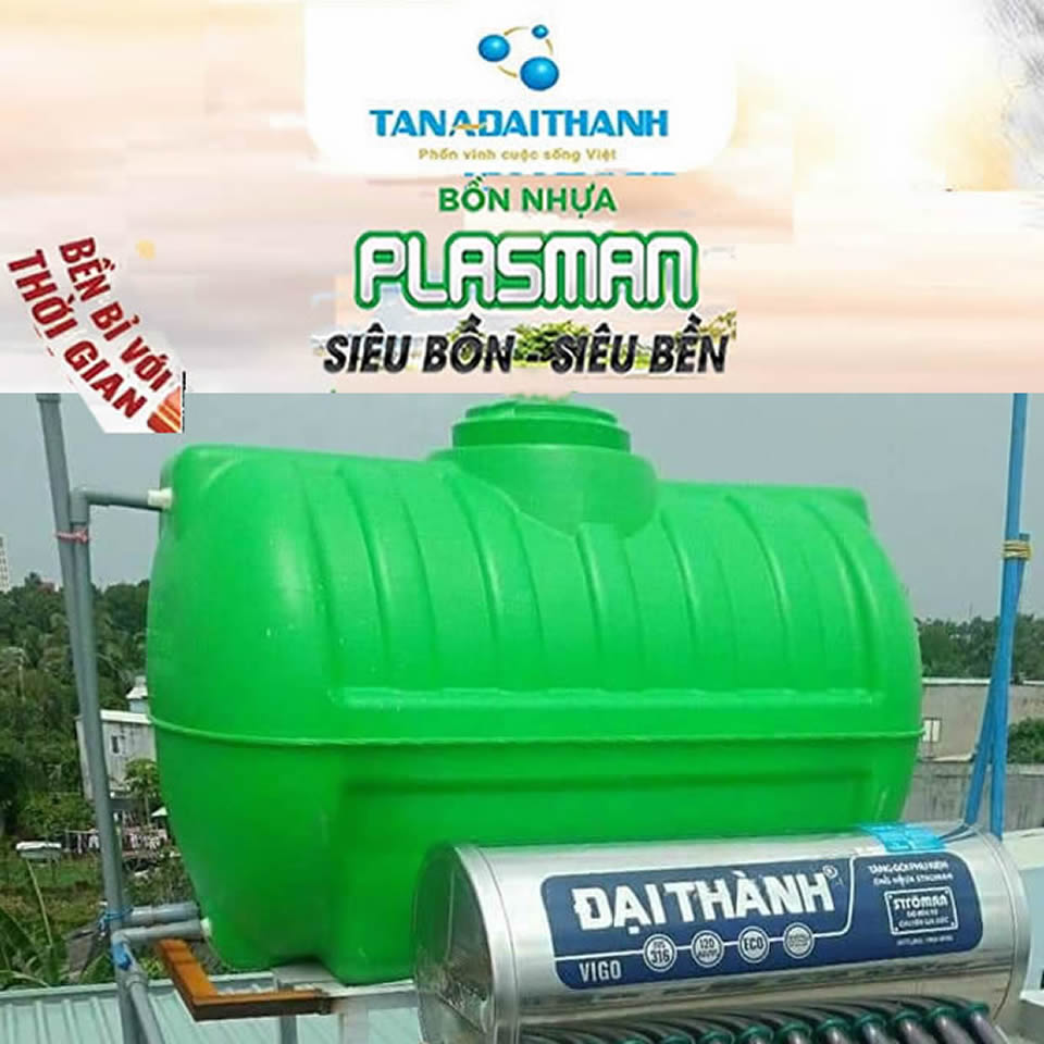 Bồn nhựa Đại Thành Plasman 1.000N-xanh