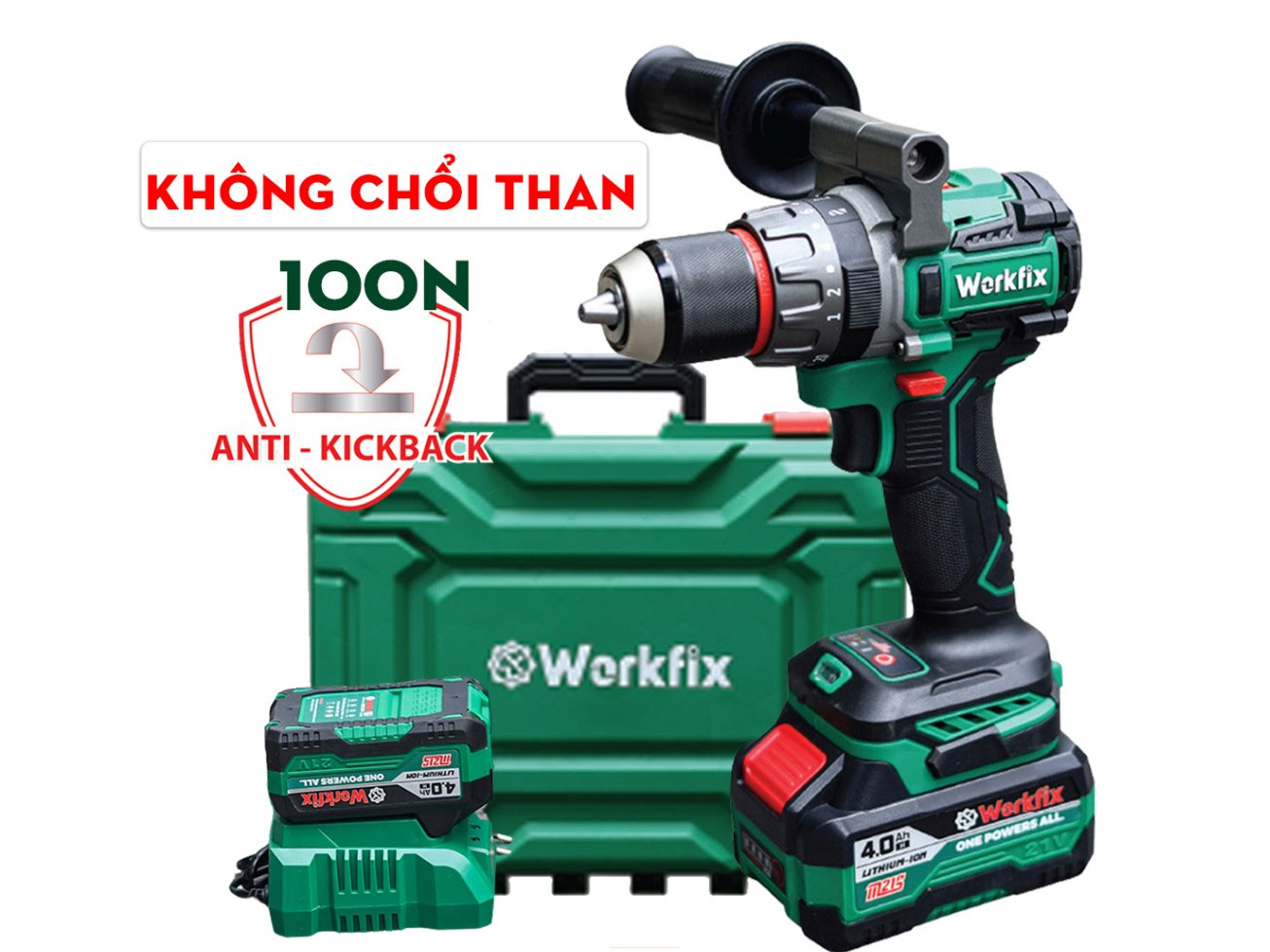 Máy khoan pin Workfix WF-ID13100AK