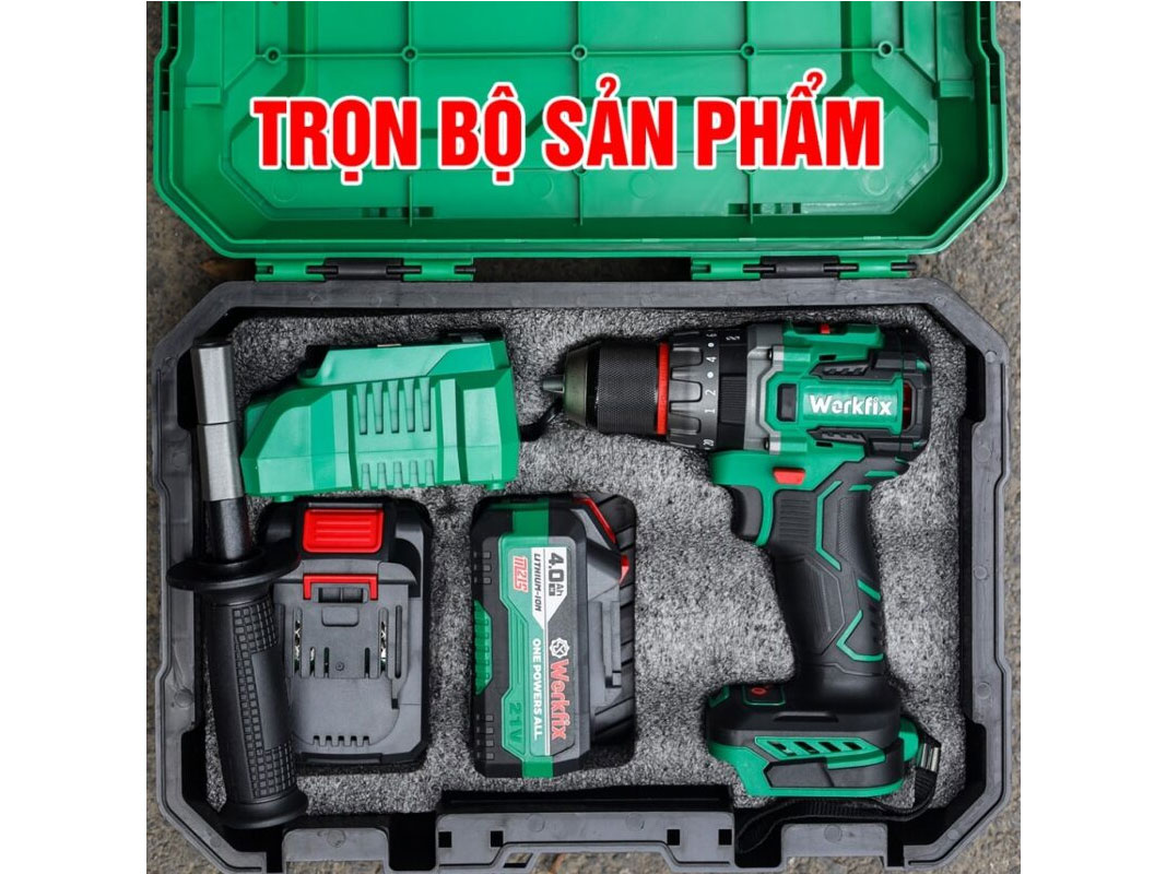 Máy khoan pin Workfix WF-ID13100AK