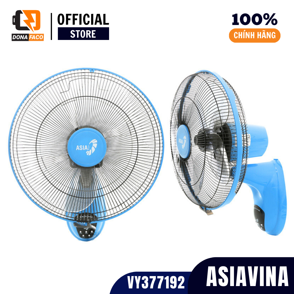 Quạt Treo Tường Asia VY377192 Mới (Remote) - Màu Thiên Thanh