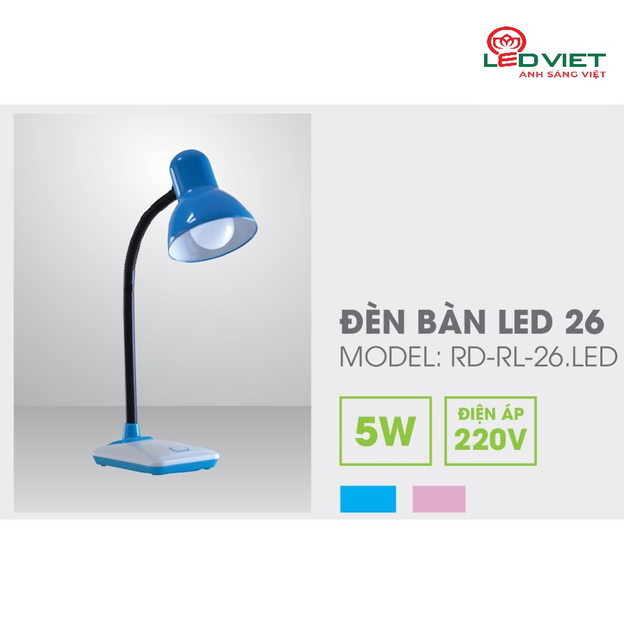 Đèn bàn học Led Rạng Đông RD-RL-26